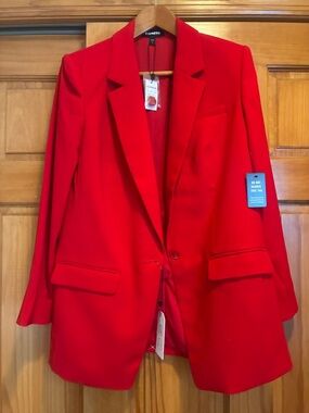 Express Red Blazer Jacket